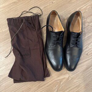 Men's Black Church's Oslo Plain Toe Derby Leather Shoes - US 11